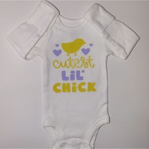 Cutest little chick Easter shirt